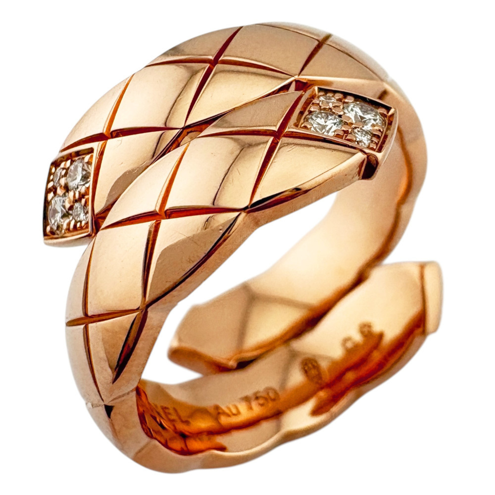 Chanel Coco Crush Diamond Ring, 18K Pink Gold, Diamond, Women's CHANEL